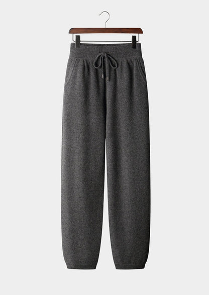 Pure Extra-Fine Merino Wool Drawstring Trousers, view 11