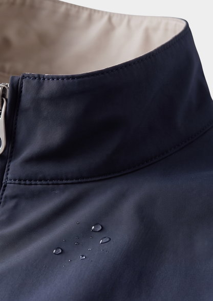 Navy Blue Technical Windbreaker Jacket, view 3