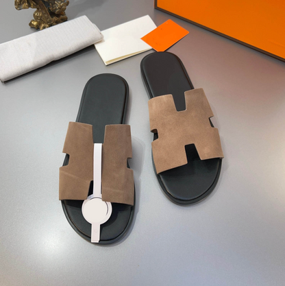 Claquettes Korcula en daim