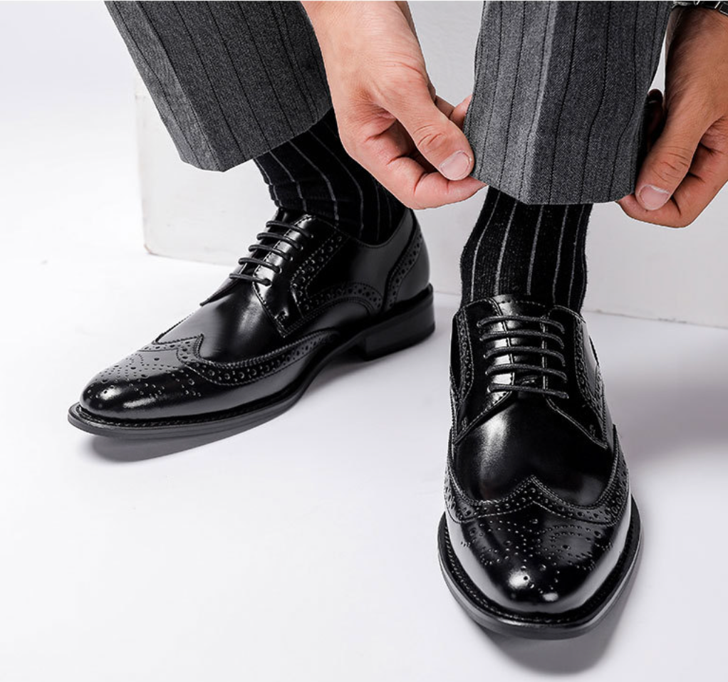 Zapatos brogue Parma de piel