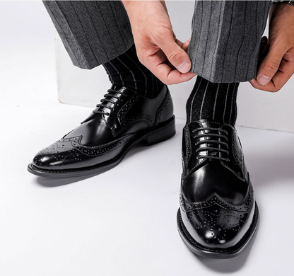 Zapatos brogue Parma de piel