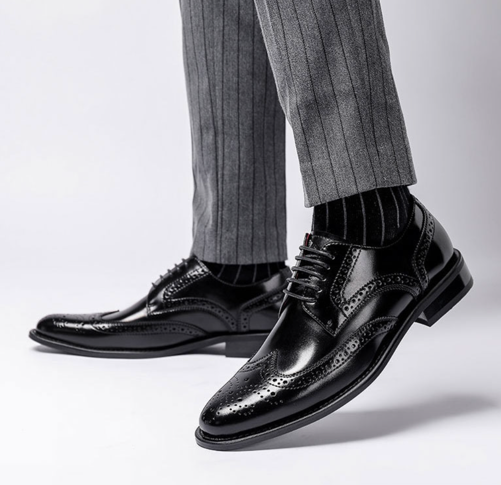 Zapatos brogue Parma de piel