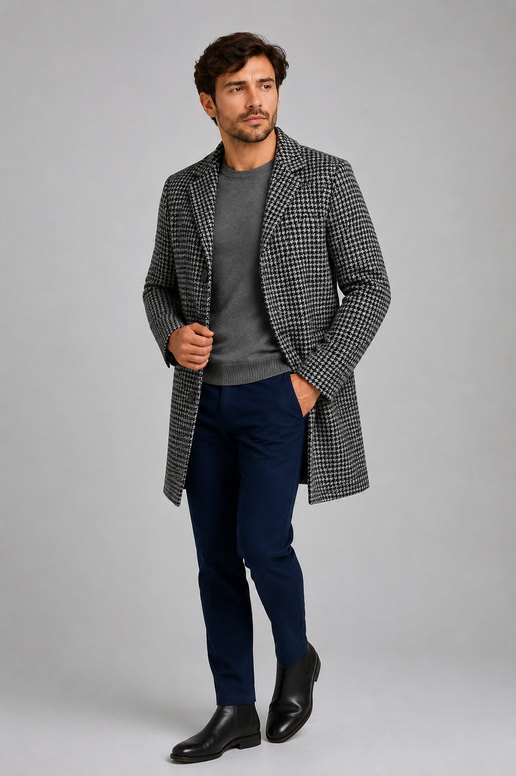 Edinburgh Check Overcoat
