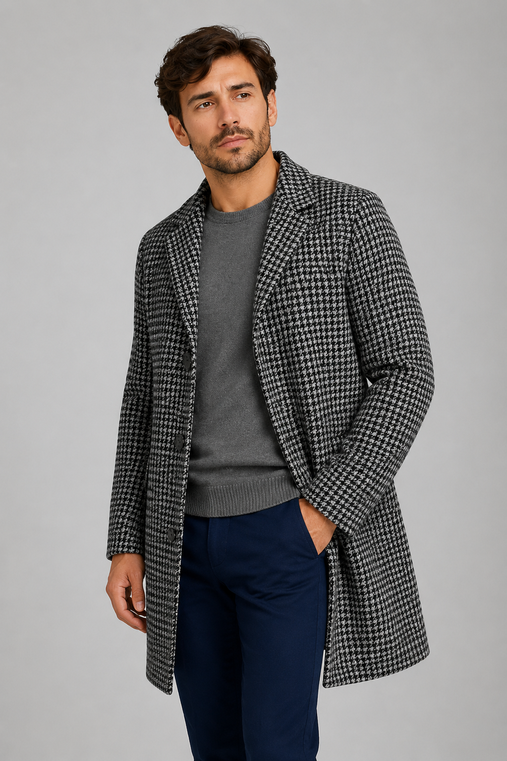 Edinburgh Check Overcoat