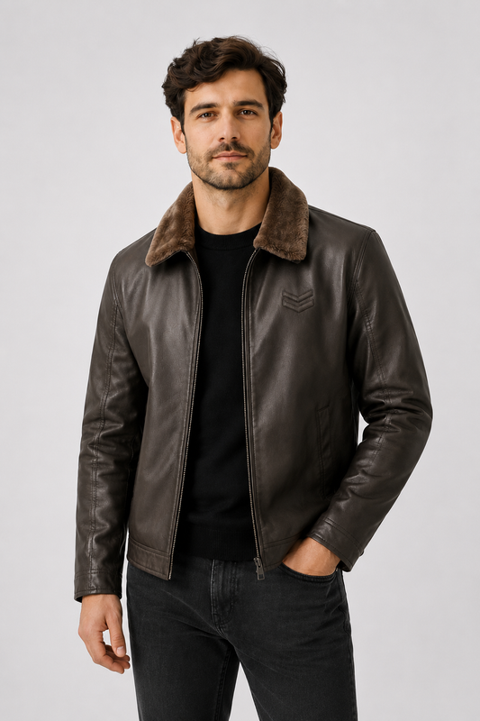 Trondheim Faux Leather Jacket