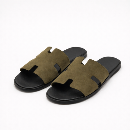 Claquettes Korcula en daim