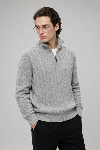 Sestriere Cable-Knit Half-Zip