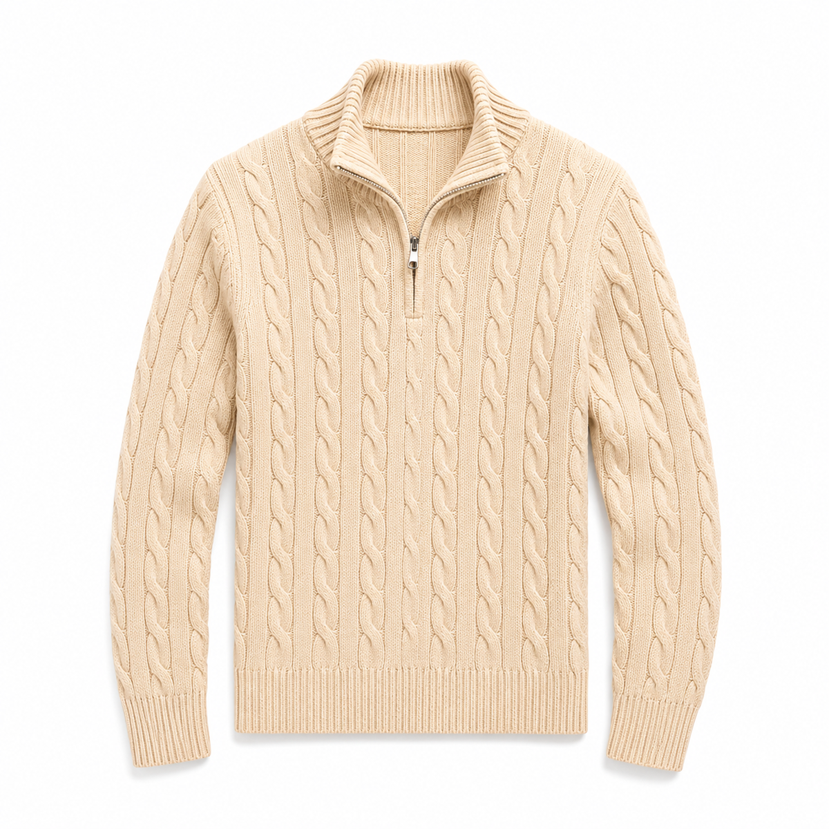 Sestriere Cable-Knit Half-Zip