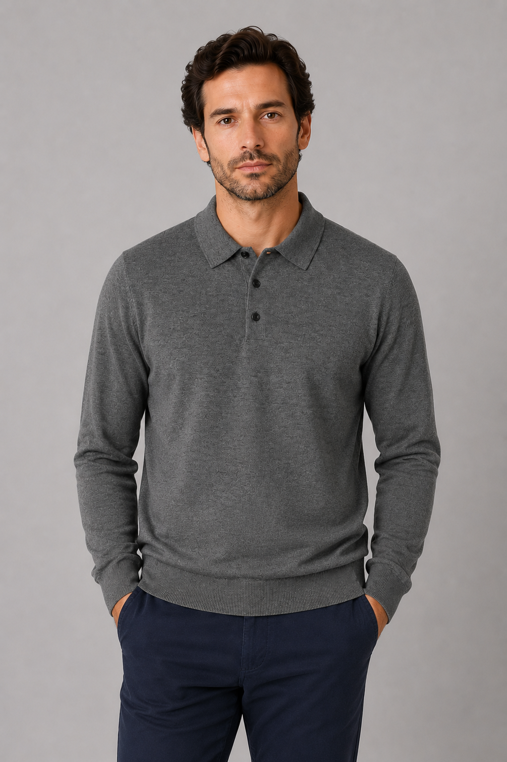 Rapallo Long-Sleeve Knit Polo