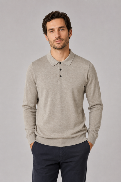 Rapallo Long-Sleeve Knit Polo