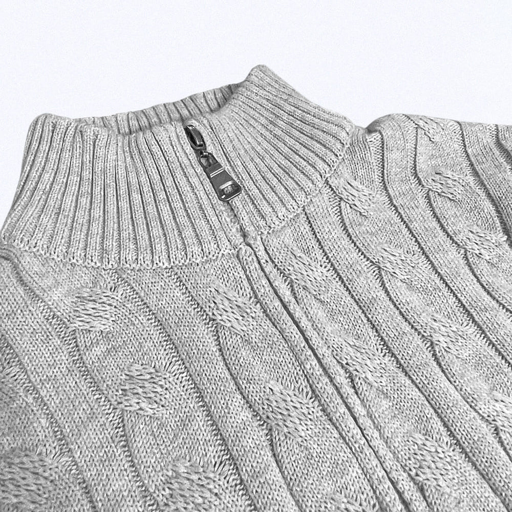 Sestriere Cable-Knit Half-Zip