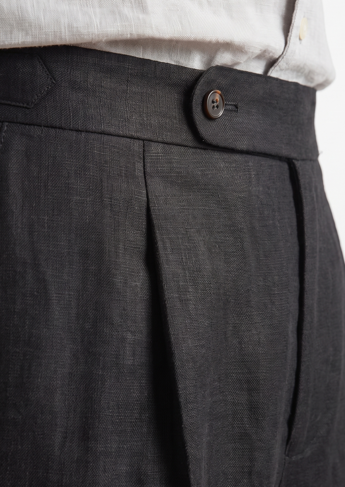 Velia Pleated Coastal Trousers - Black, view 3