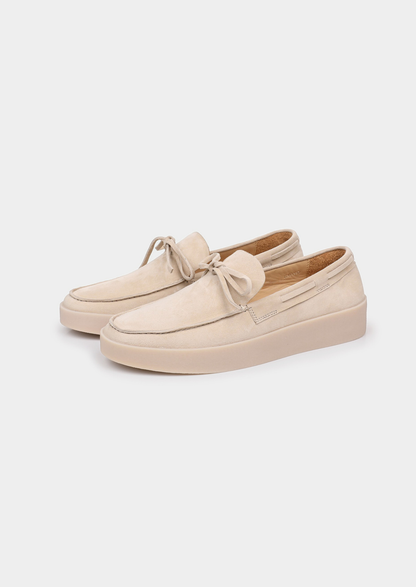 Gaeta Boat Shoe - Ivory, view 1