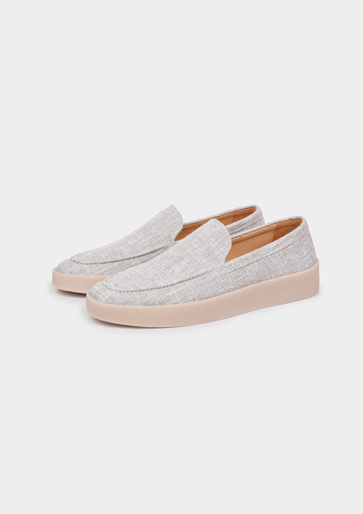 Gray Linen City Loafers, view 1
