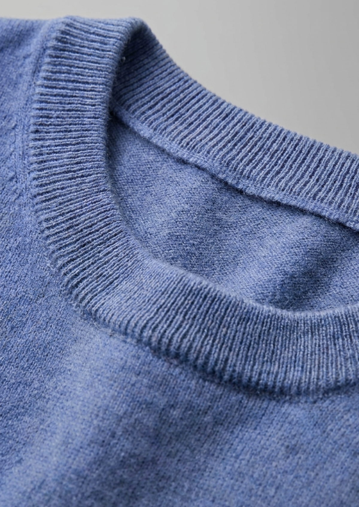 Premium Cashmere Classic Crewneck T-Shirt - Deep Atlantic, view 5