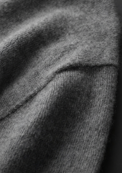 Premium Cashmere Classic Crewneck T-Shirt - Dark Gray, view 6