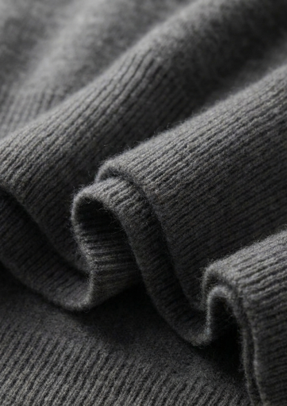 Premium Cashmere Classic Crewneck T-Shirt - Dark Gray, view 5