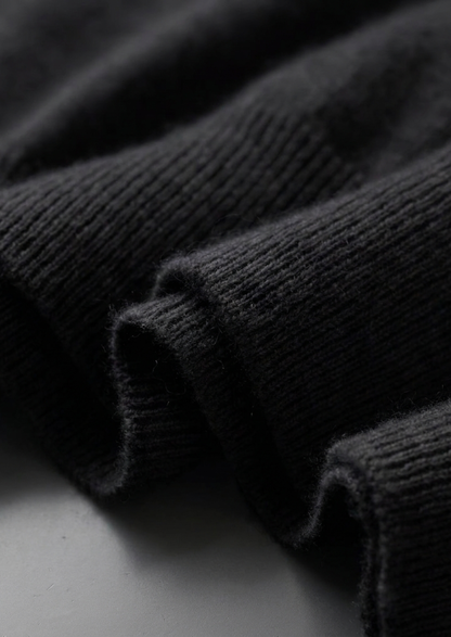 Premium Cashmere Classic Crewneck T-Shirt - Black, view 6