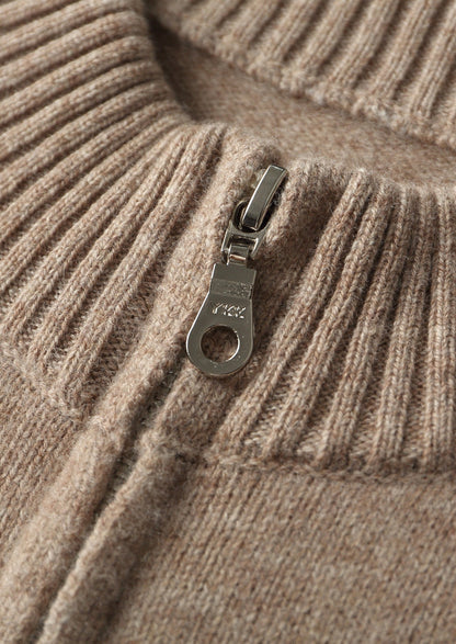 Pure Extra-Fine Merino Wool Dual Zip Cardigan, view 5