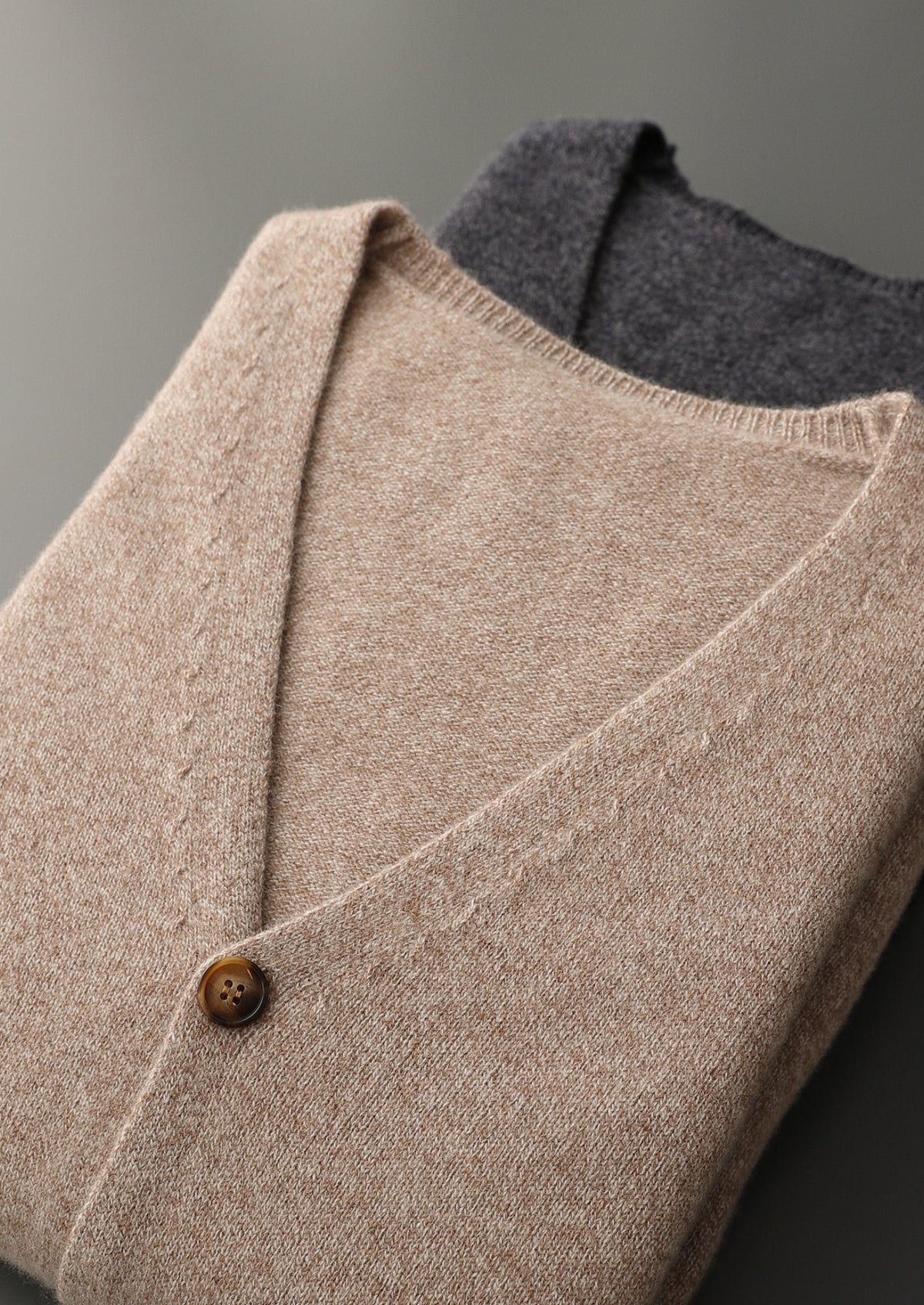 Pure Extra-Fine Merino Wool Classic Button Cardigan, view 15