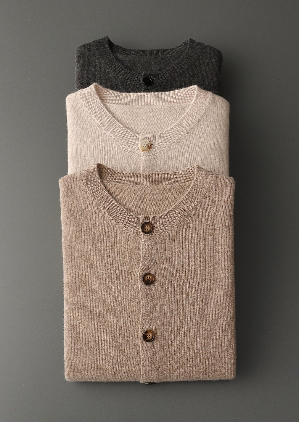 Pure Extra-Fine Merino Wool Classic Button Cardigan, view 14
