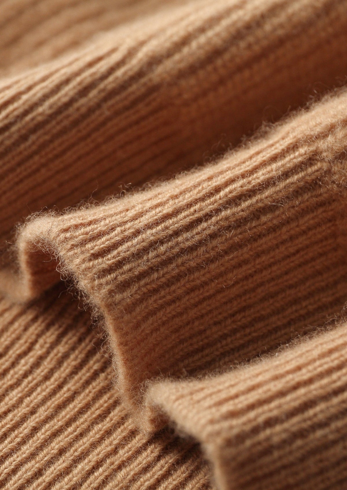 Pure Extra-Fine Merino Wool Ribbed Crewneck Sweater, view 8
