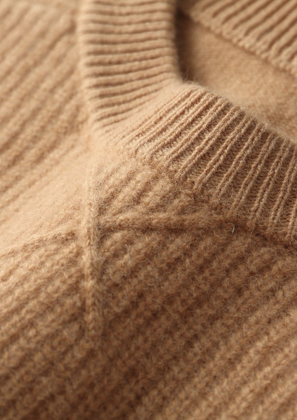 Pure Extra-Fine Merino Wool Ribbed Crewneck Sweater, view 3