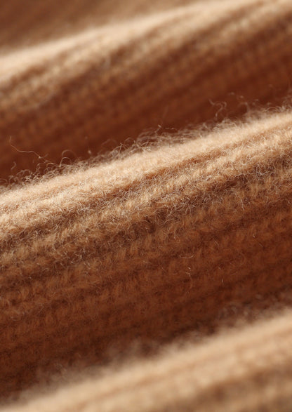 Pure Extra-Fine Merino Wool Ribbed Crewneck Sweater, view 9