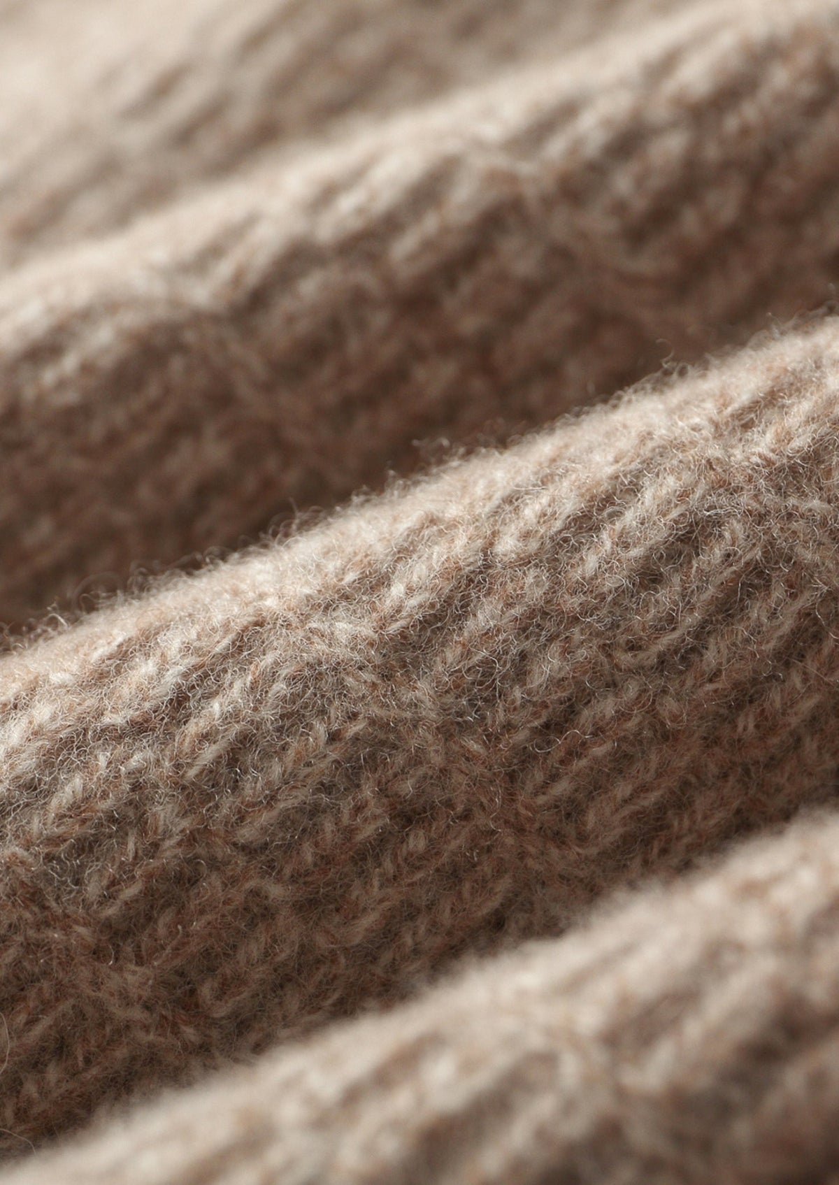 Pure Extra-Fine Merino Wool Textured Funnel Neck Sweater, view 9