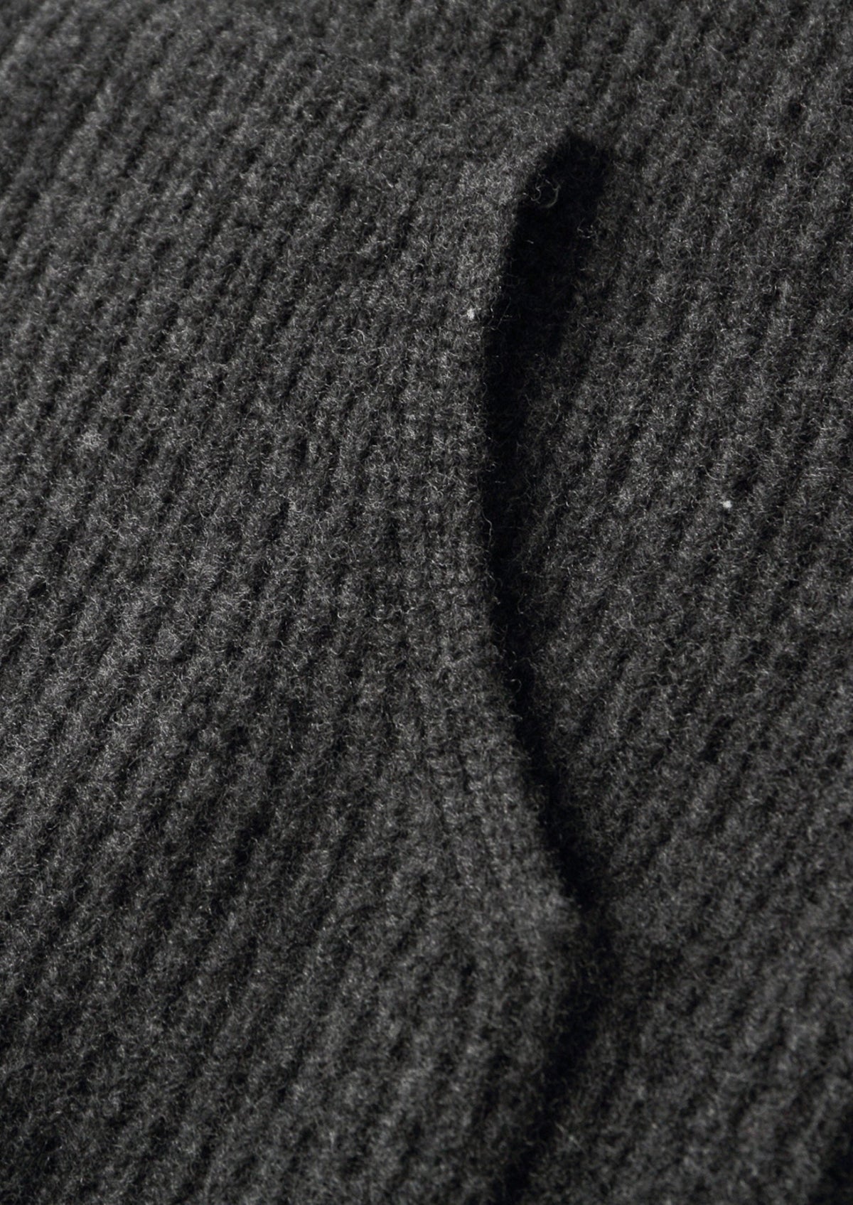 Pure Extra-Fine Merino Wool Ribbed Button Hoodie, view 9