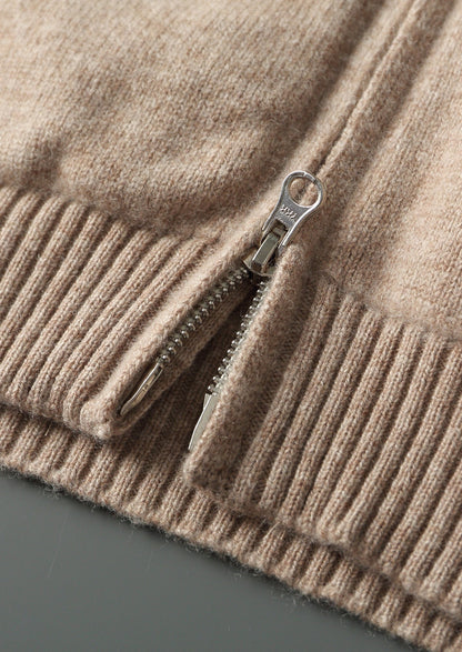 Pure Extra-Fine Merino Wool Dual Zip Cardigan, view 10