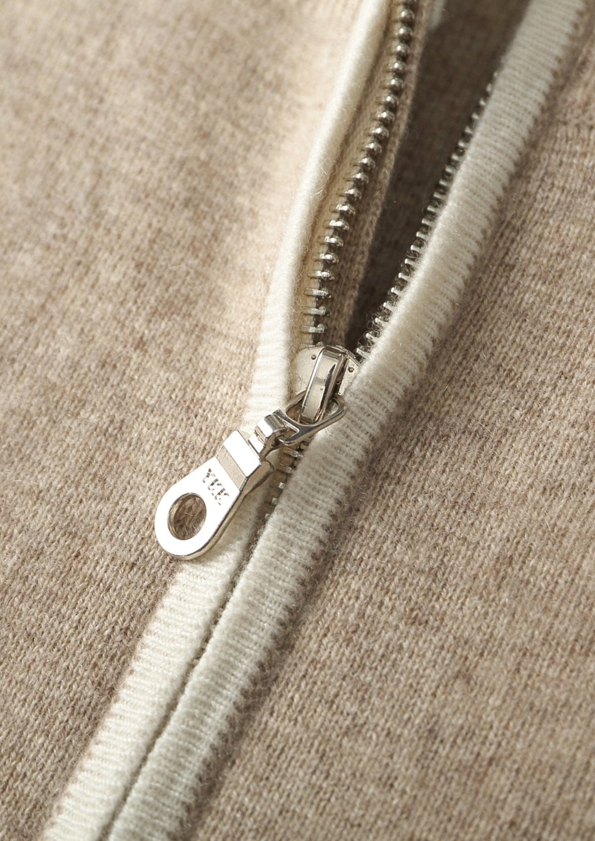 Pure Extra-Fine Merino Wool Contrast Zip Cardigan, view 15