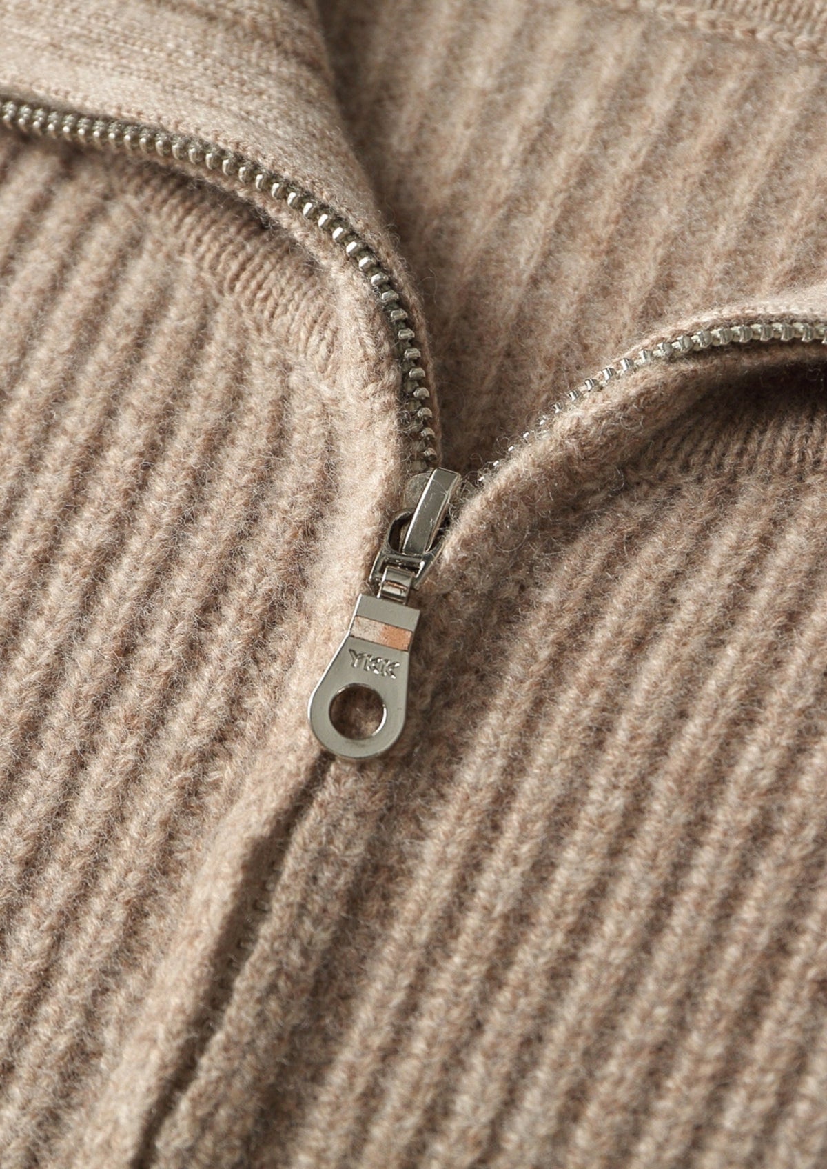 Pure Extra-Fine Merino Wool Ribbed Funnel Neck, view 5