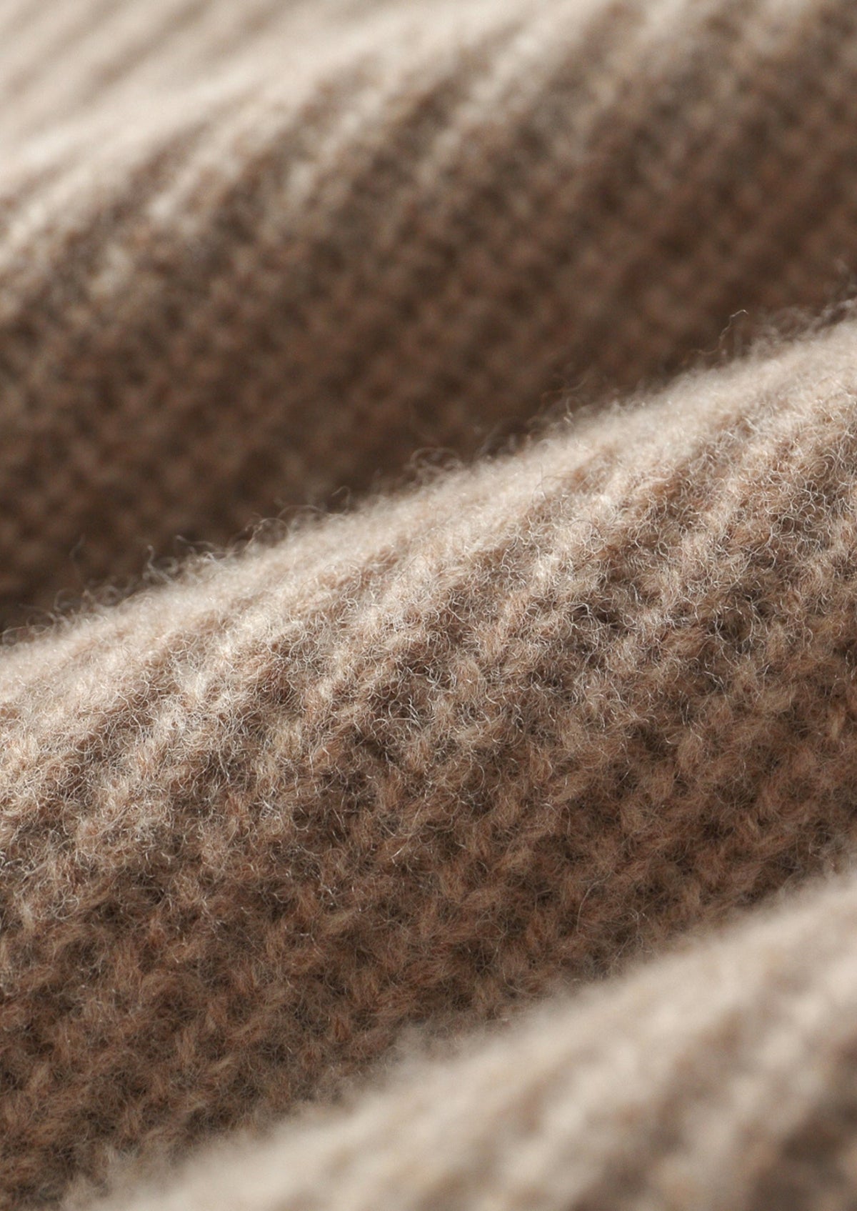 Pure Extra-Fine Merino Wool Ribbed Funnel Neck, view 6