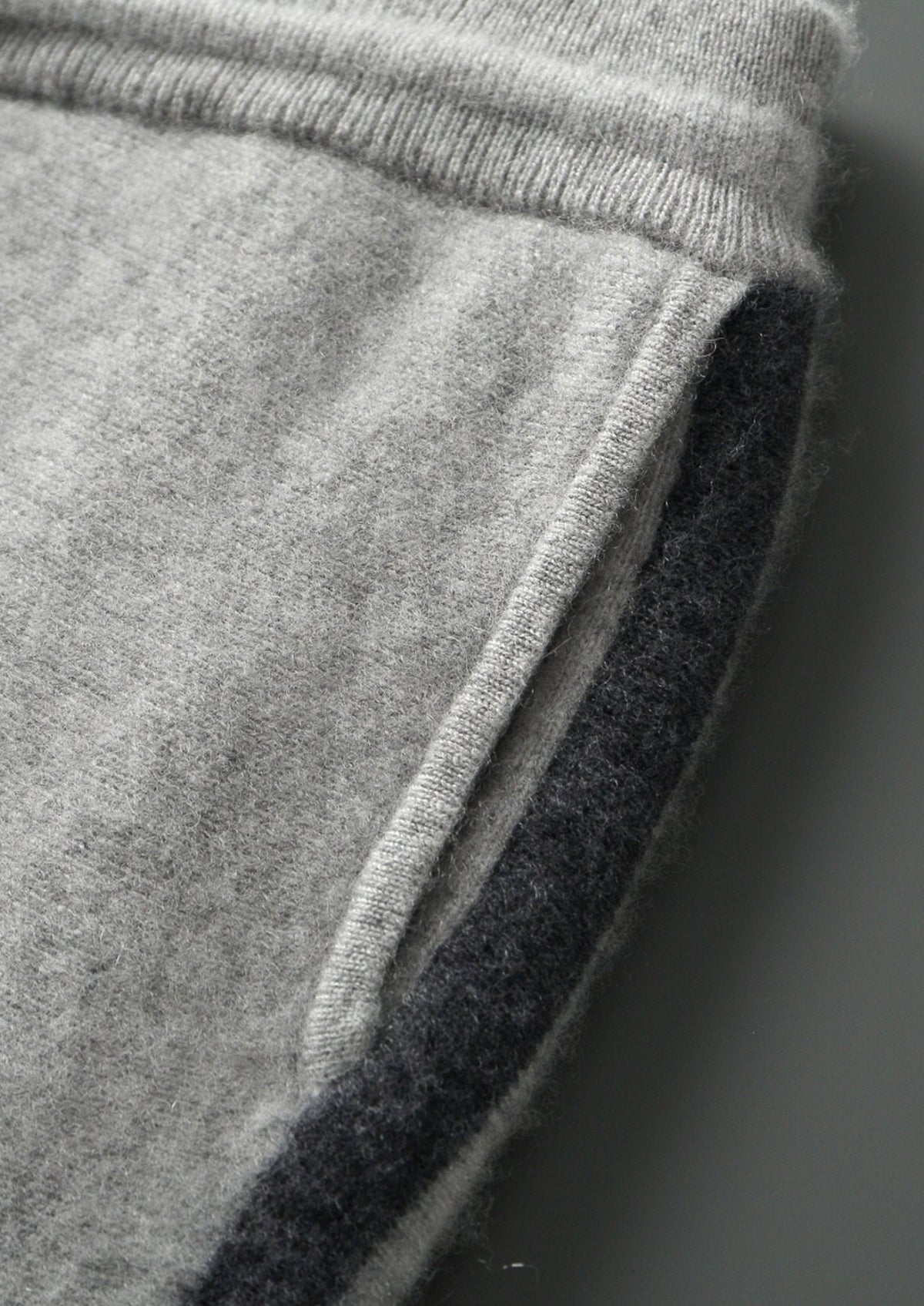 Pure Extra-Fine Merino Wool Striped Leisure Trousers, view 5