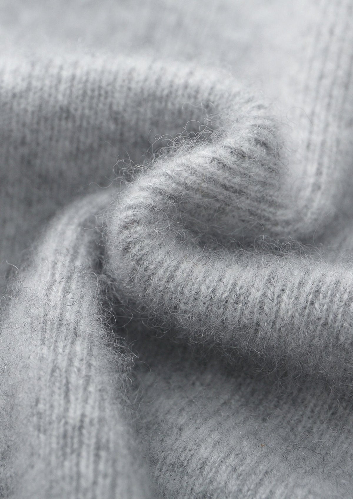 Pure Extra-Fine Merino Wool Two-Tone Funnel Neck Cardigan, view 9
