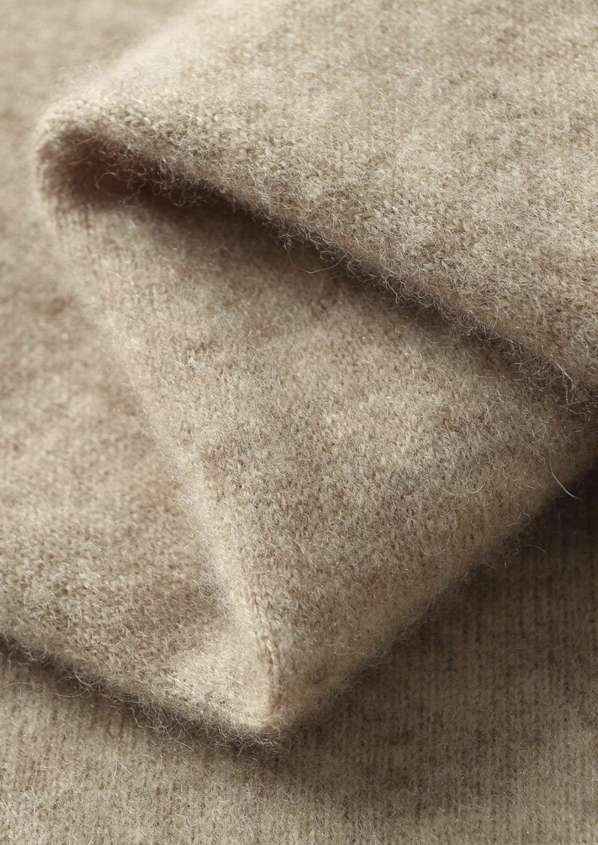 Pure Extra-Fine Merino Wool Two-Tone Leisure Hoodie, view 7