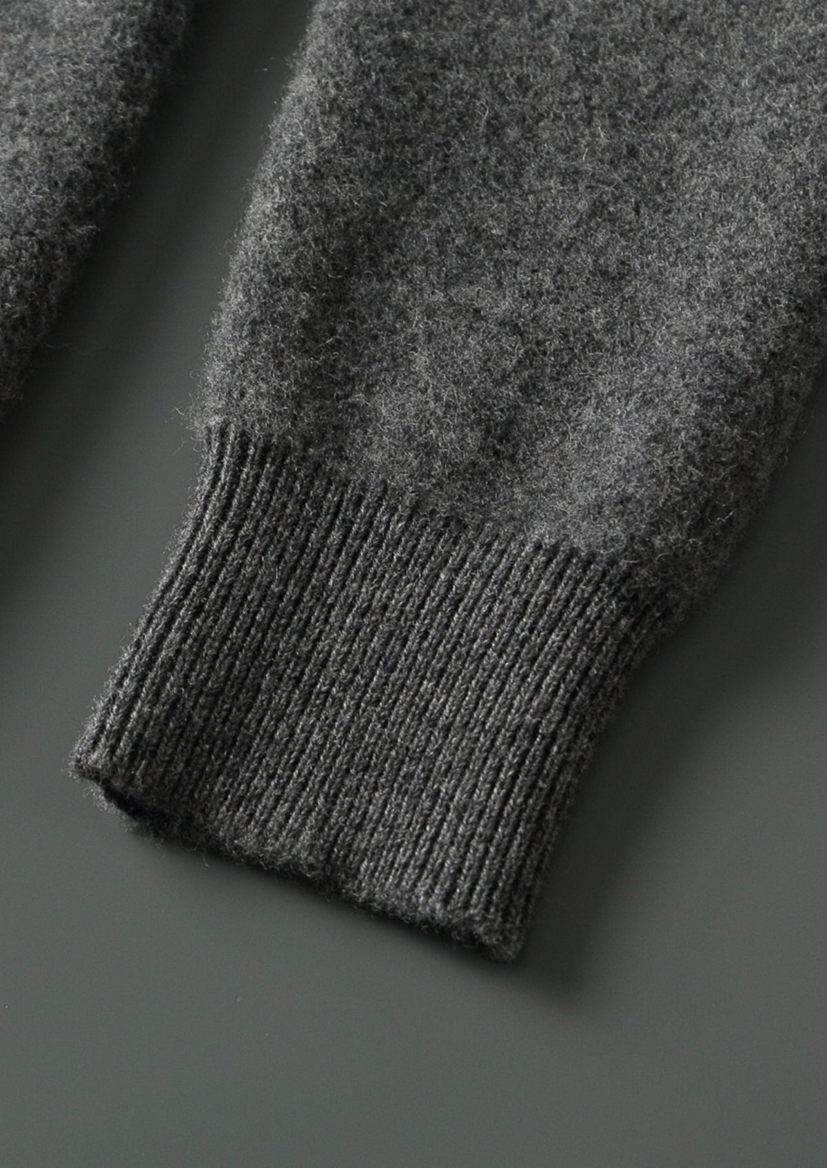 Pure Extra-Fine Merino Wool Contrast Zip Polo, view 5