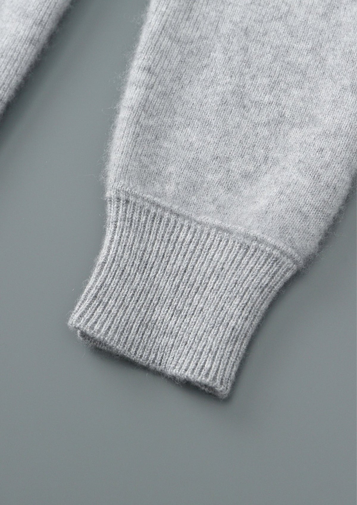 Pure Extra-Fine Merino Wool Two-Tone Funnel Neck Cardigan, view 10