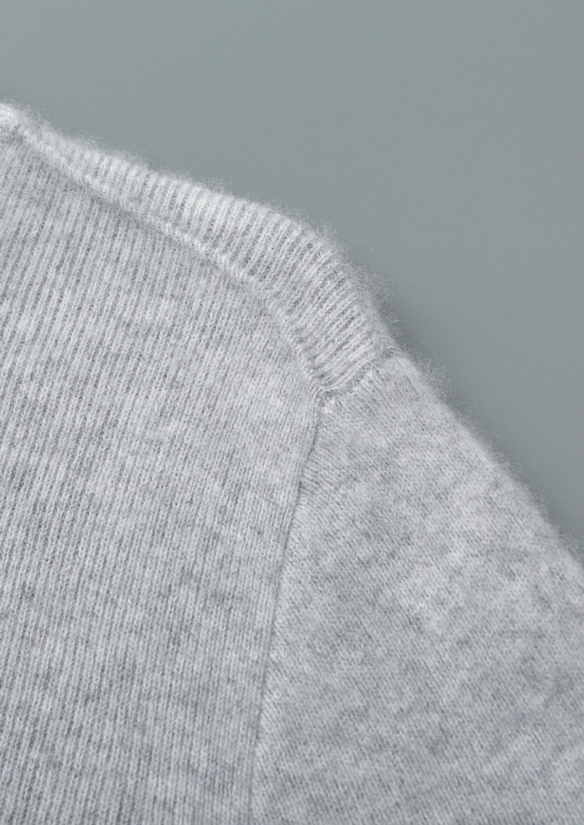Pure Extra-Fine Merino Wool Two-Tone Funnel Neck Cardigan, view 8