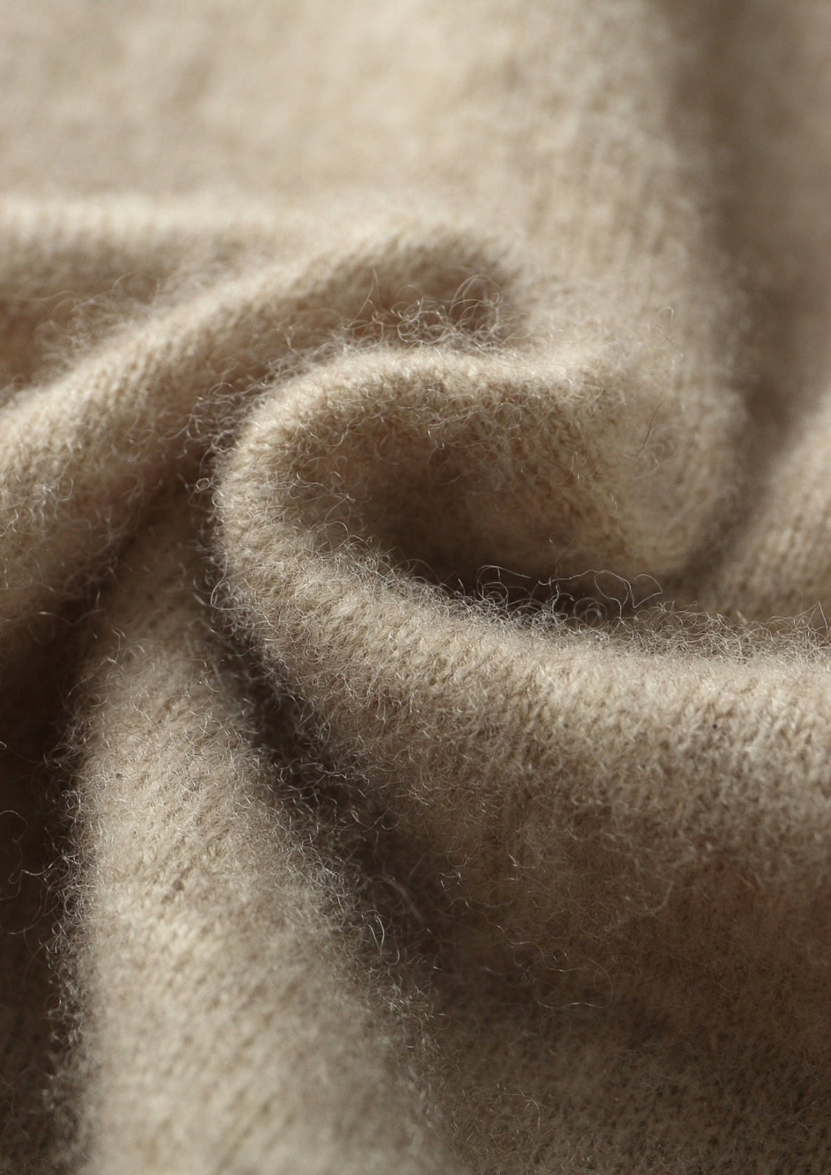Pure Extra-Fine Merino Wool Two-Tone Leisure Hoodie, view 6