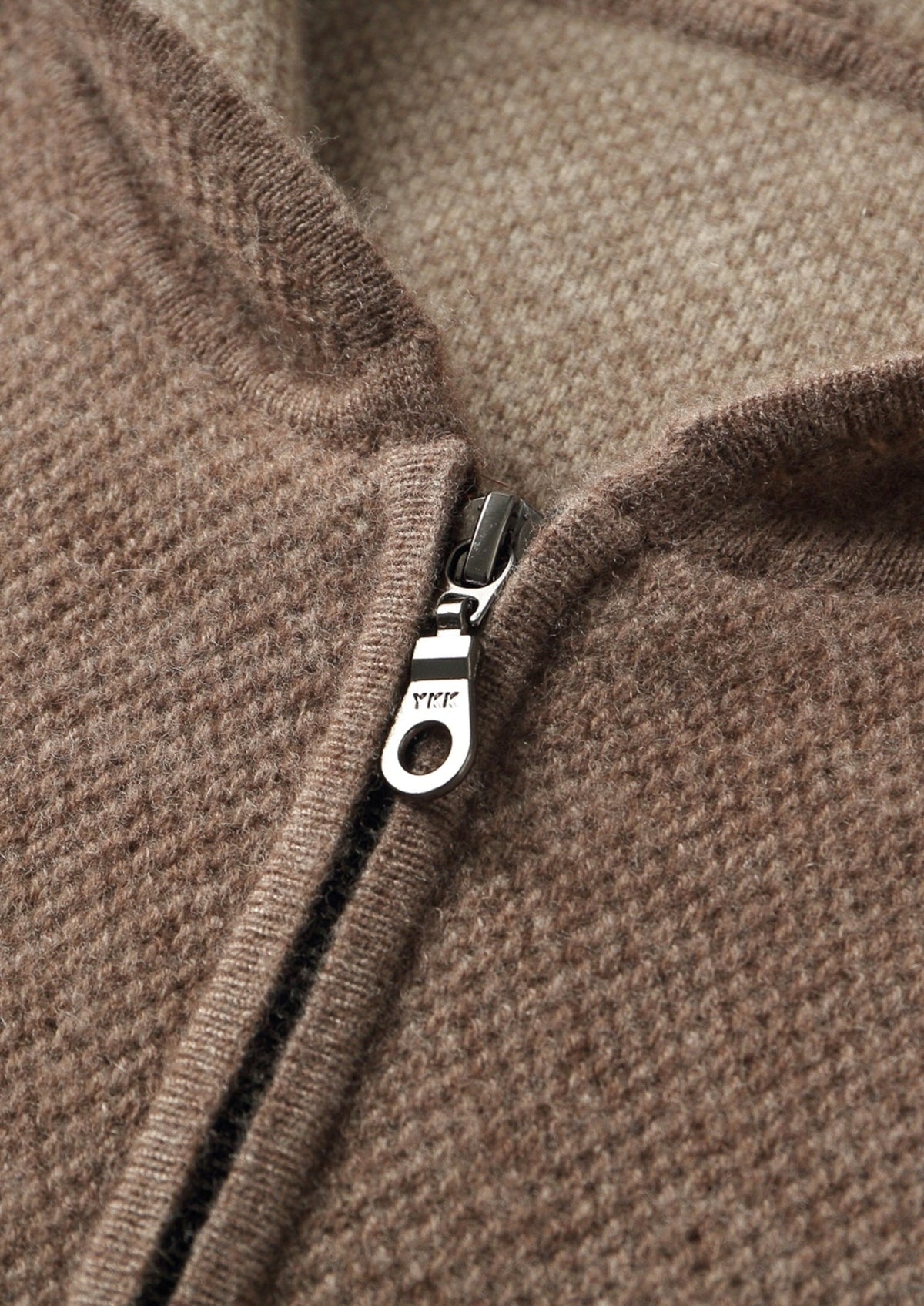 Pure Extra-Fine Merino Wool Jacquard Zip Hoodie, view 4
