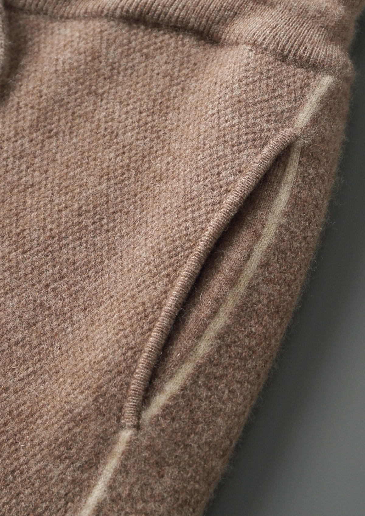 Pure Extra-Fine Merino Wool Jaquard Knit Trousers, view 7
