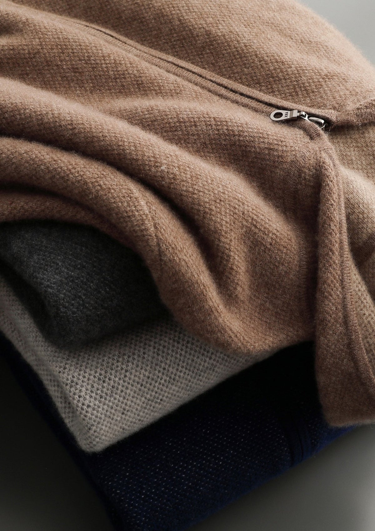 Pure Extra-Fine Merino Wool Jacquard Zip Hoodie, view 21