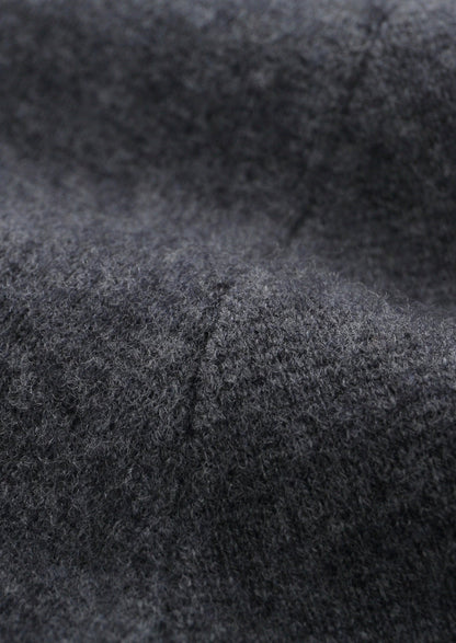Pure Extra-Fine Merino Wool Two-Tone Zipper Hoodie, view 9