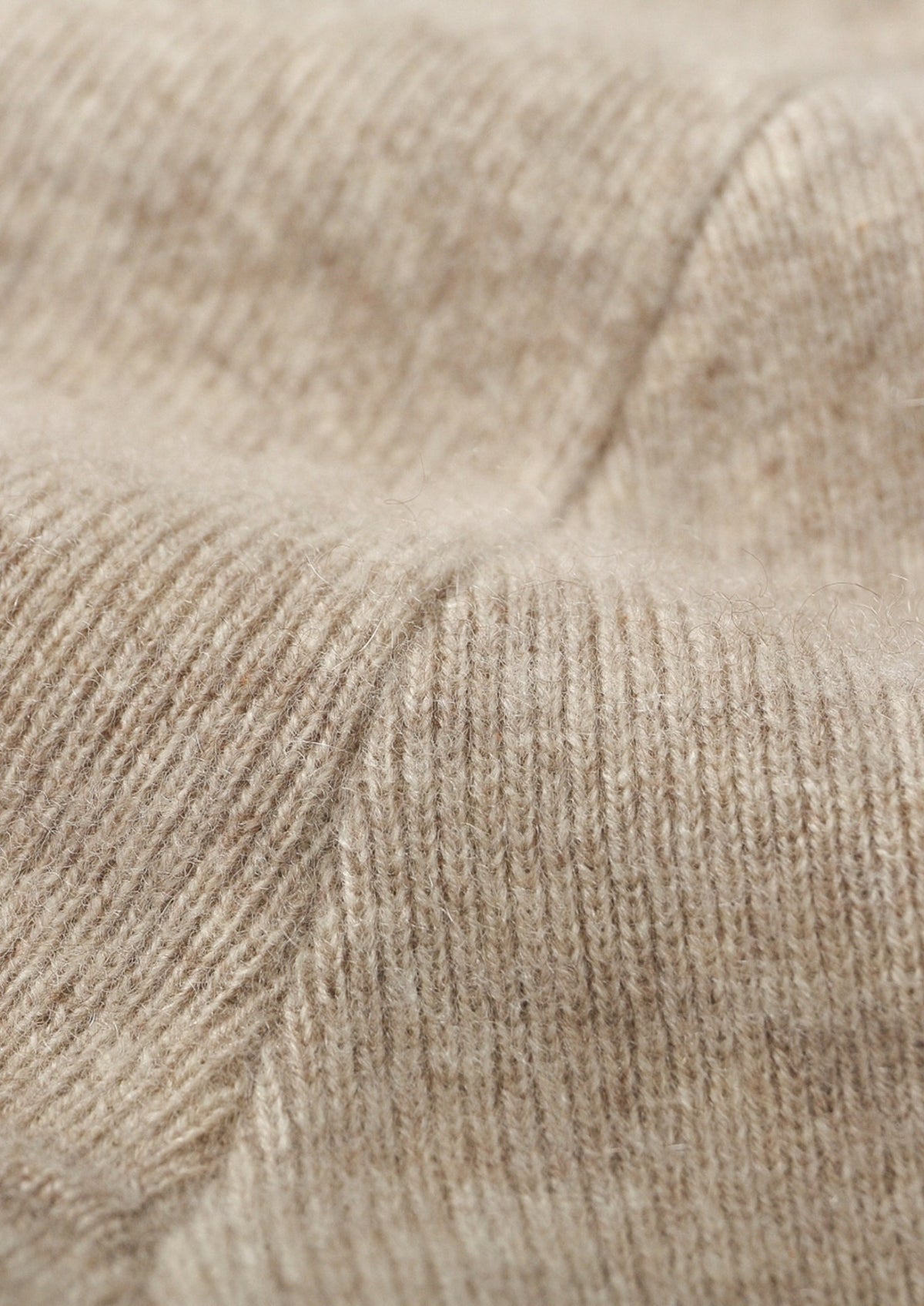 Pure Extra-Fine Merino Wool Two-Tone Funnel Neck Cardigan, view 21