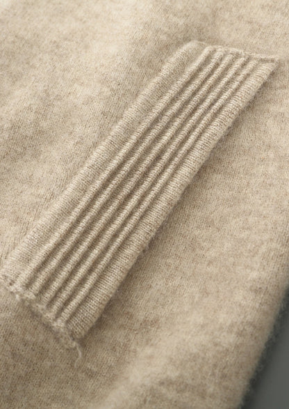 Pure Extra-Fine Merino Wool Textured Zip Cardigan, view 12