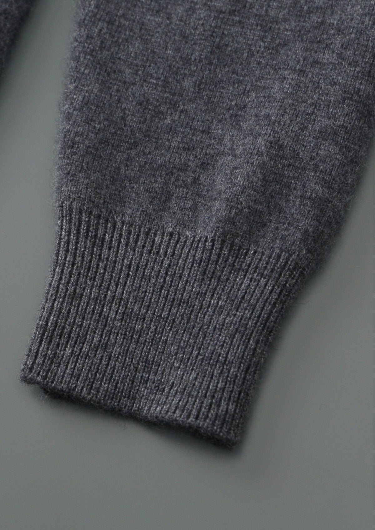 Pure Extra-Fine Merino Wool Contrast Zipper Hoodie, view 15