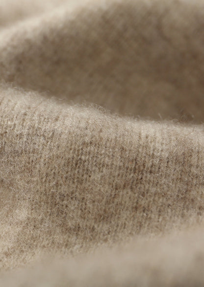 Pure Extra-Fine Merino Wool Contrast Zipper Hoodie, view 21