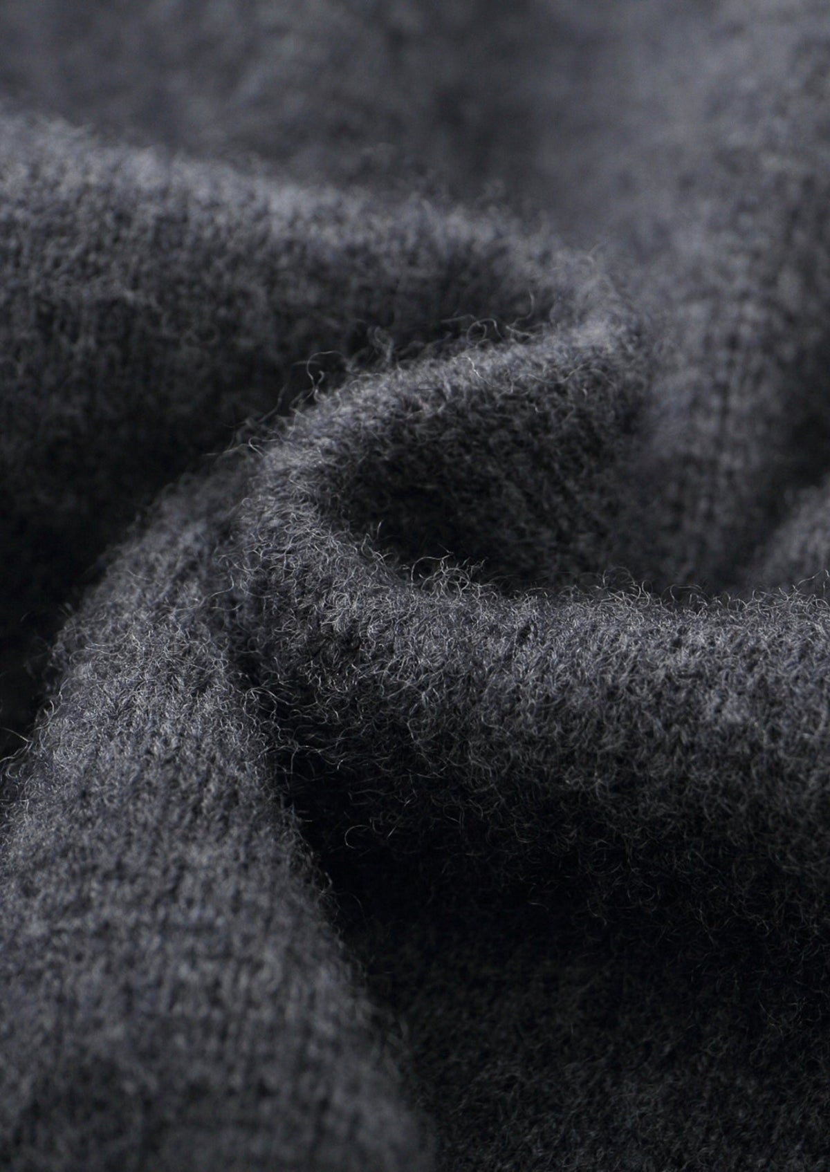 Pure Extra-Fine Merino Wool Two-Tone Zipper Hoodie, view 6
